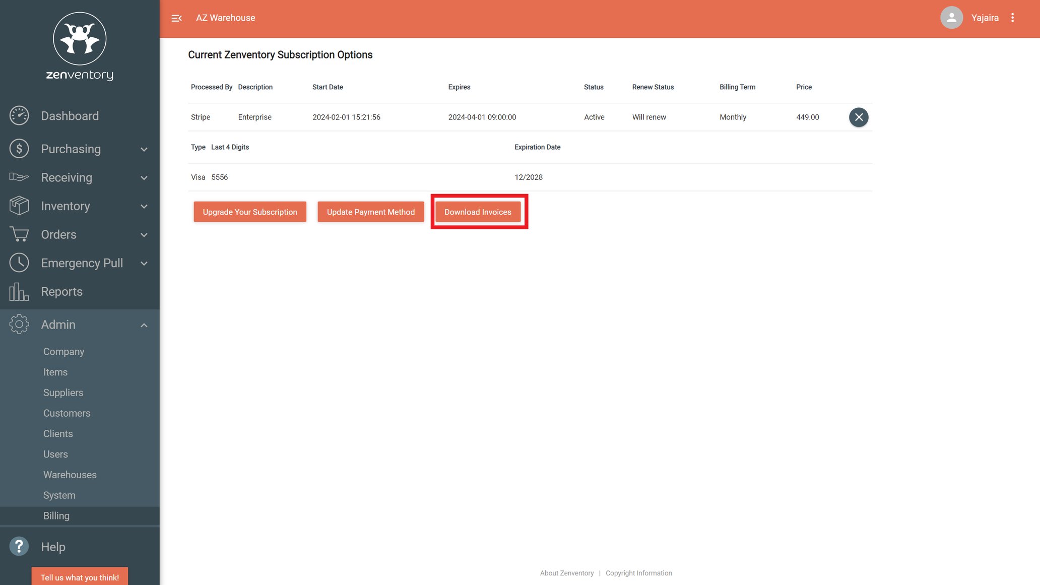 How to download Invoices(Receipts)